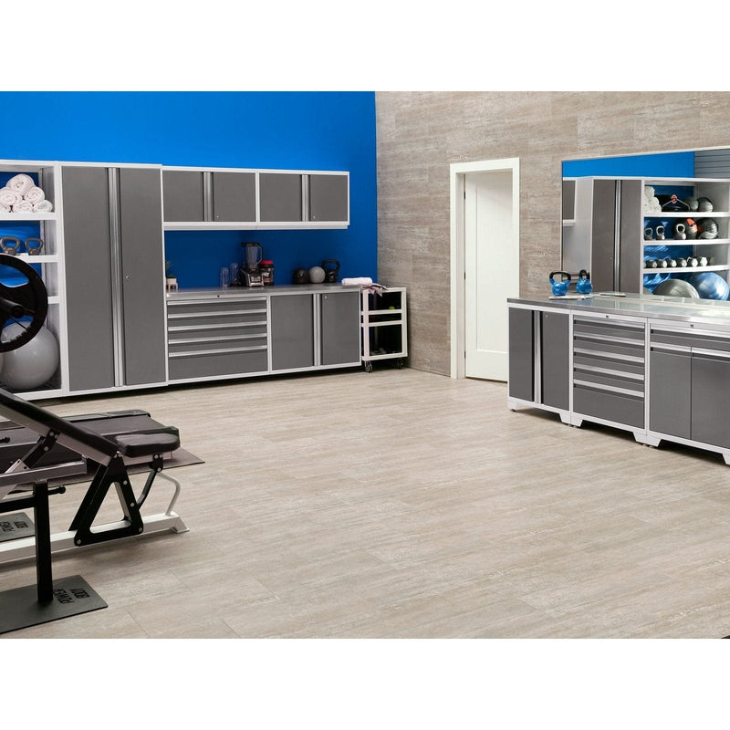 NewAge Pro Series 6 Piece Cabinet Set With Base, Wall Cabinet, Locker and Utility Cart