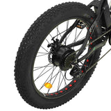 Ecotric Cheetah 26 Fat Tire Beach Snow Electric Bike - Matt Black