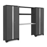 NewAge Bold Series 3 Piece Cabinet Set With Display Shelf and 30 in. Lockers