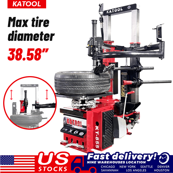 Katool Tire Changer KT-855 Vertical Tire Press Changer Wheel Changer Machine