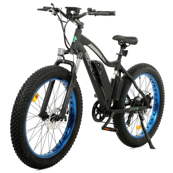 Ecotric UL Certified Rocket Fat Tire Beach Snow Electric Bike - Blue