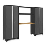 NewAge Bold Series 3 Piece Cabinet Set With Display Shelf and 30 in. Lockers