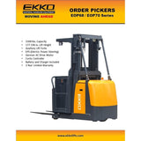 EKKO EOP68 Order Picker 2200 lb Cap., 177" Lift