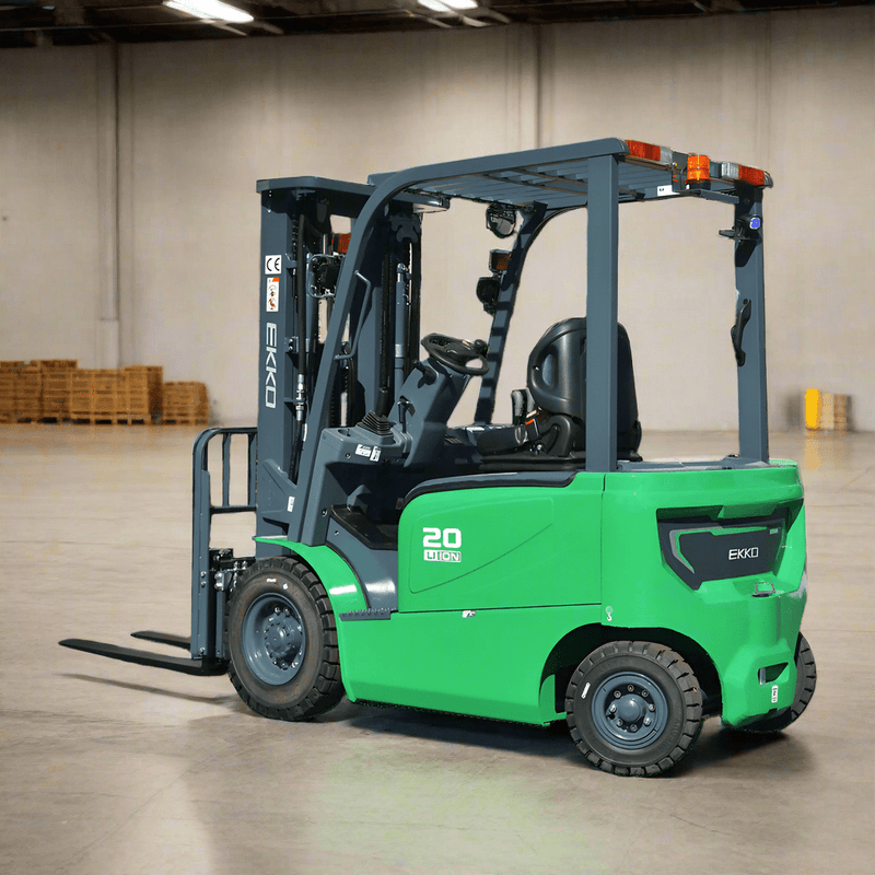 EKKO EK20G-LI 4 Wheel Electric Forklift, 4500 lbs Cap., 189" Lift Ht