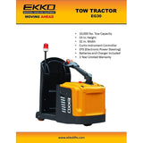 EKKO EG30 Tow Tractor 10,000lbs. Tow Capacity