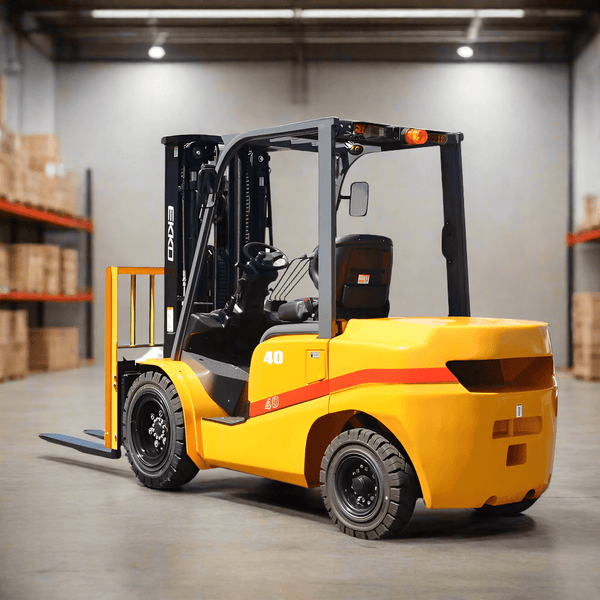 EKKO EK40D Forklift with solid pneumatic tires 8500 lbs., cap.