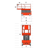 EKKO ES120E Aerial Work Platform Lift Height 39' (468'')