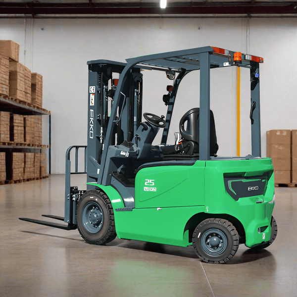 EKKO EK25G-LI 4 Wheel Electric Forklift, 5000 lbs Cap., 189" Lift Ht