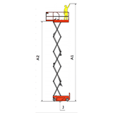 EKKO ES100E Aerial Work Platform Lift Height 32.8' (394'')