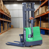 EKKO EB12E-98Li Lithium Iron Phosphate Straddle Stacker 72"Mast, 98" Lift