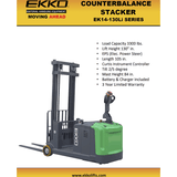 EKKO EK14-130Li Counterbalanced Walkie Stacker