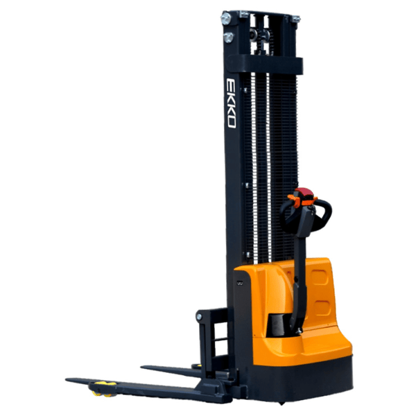 EKKO EB12E-138 Full Powered Straddle Stacker 2640 lb Cap., 138" Height