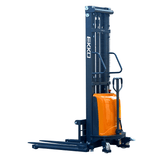 EKKO EA15D Semi-Electric Straddle Stacker 3300lbs. Cap., 138" Height