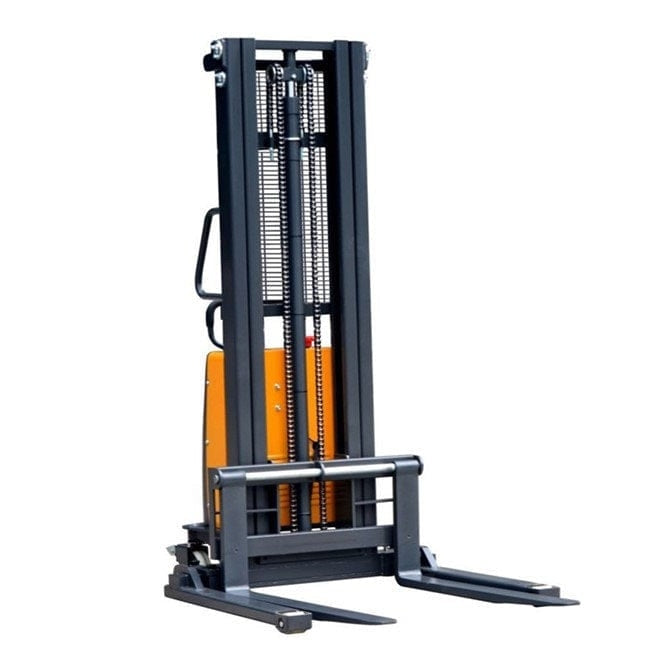 EKKO EA15B Semi-Electric Straddle Stacker 3300lbs. Cap., 119.4" Height