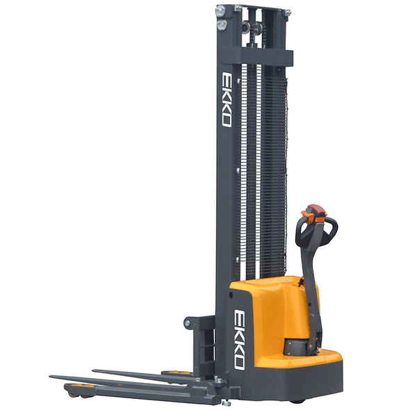 EKKO EB13E Full Powered Straddle Stacker 2800 lb Cap., 119" Height