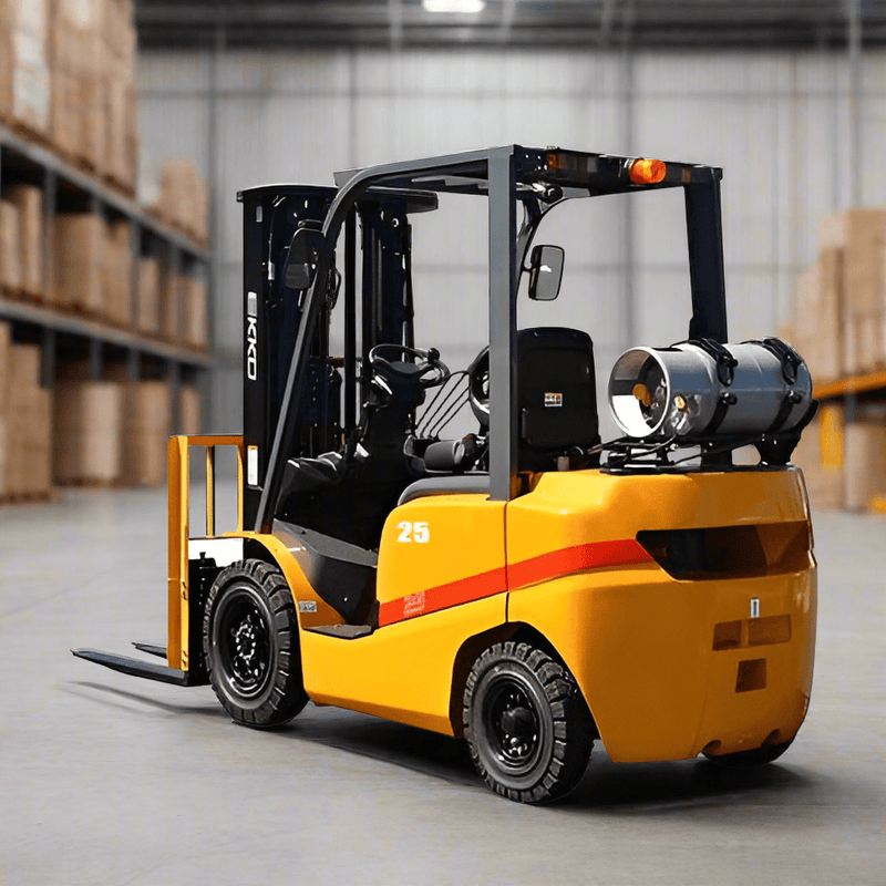 EKKO EK25TLP Forklift with solid pneumatic tires 5000 lbs., cap.