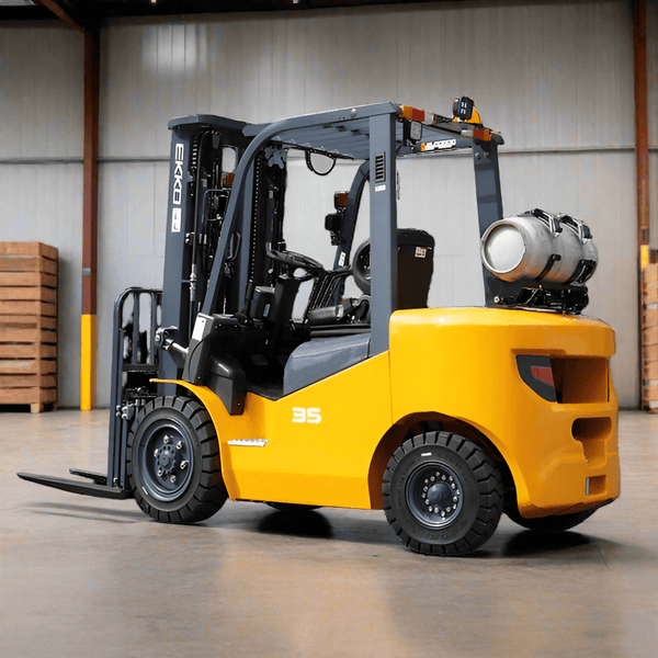 EKKO EK35LP Pneumatic Forklift (LPG) 7000 lbs cap, 189" Lift Height