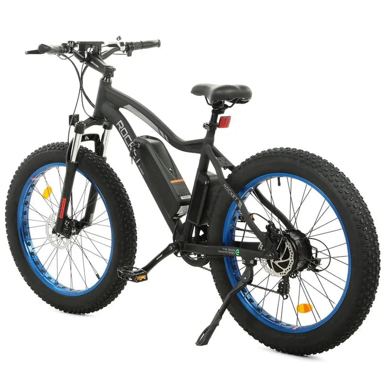 Ecotric UL Certified Rocket Fat Tire Beach Snow Electric Bike - Blue