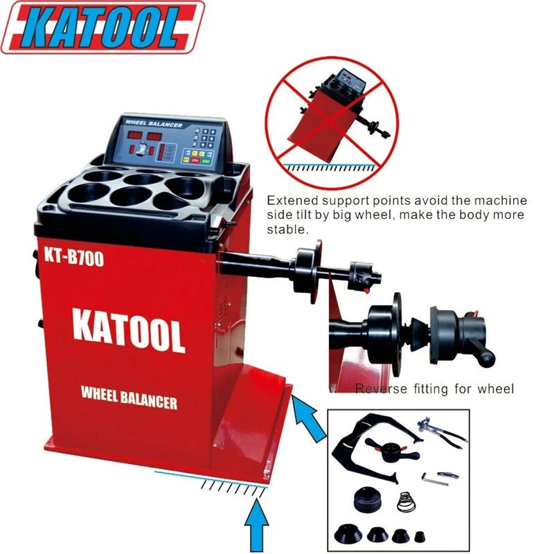 Katool KT-T900 & KT-B700 Tire Changer & Wheel Balancer Combo