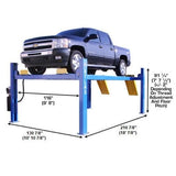 Atlas 414 14,000 LB 4-Post Lift + RJ8 Jacks Combo