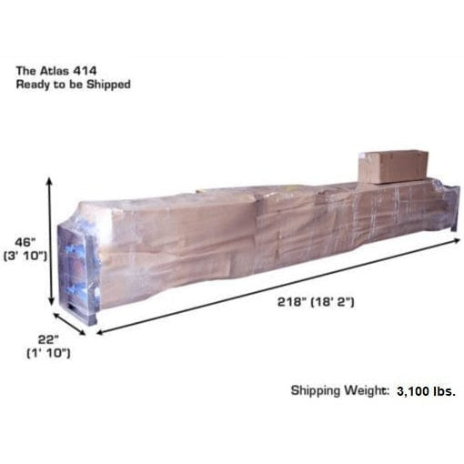 Atlas 414 14,000 LB 4-Post Lift + RJ8 Jacks Combo