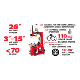 Katool KT-T830 Wheel Clamp Tire Changer Machine