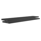 NewAge Bold Series 72" Display Wall Shelf Set (Pack of 2) - Black