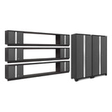 NewAge Bold Series 11 Piece Cabinet Set With Display Shelves, Wall Cabinets and 30 in. Lockers