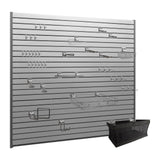 NewAge 40 SQ. FT. PVC Slatwall with 40-Piece Accessory Kit