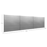 NewAge 120 SQ. FT. PVC Slatwall with 40-Piece Accessory Kit