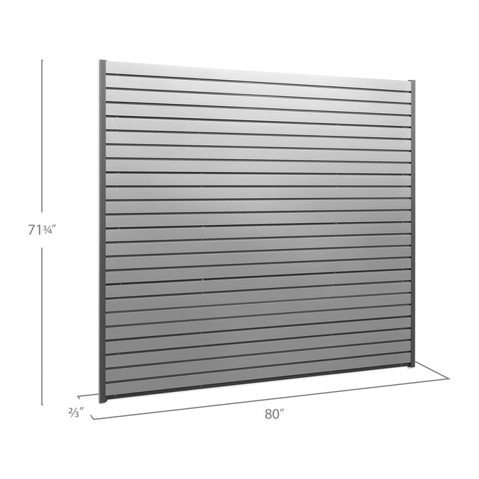 NewAge 40 SQ. FT. PVC Slatwall with 40-Piece Accessory Kit