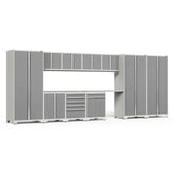 NewAge Pro Series 12 Piece Cabinet Set with Lockers, Tool Drawer Cabinet, and 56 in. Worktop