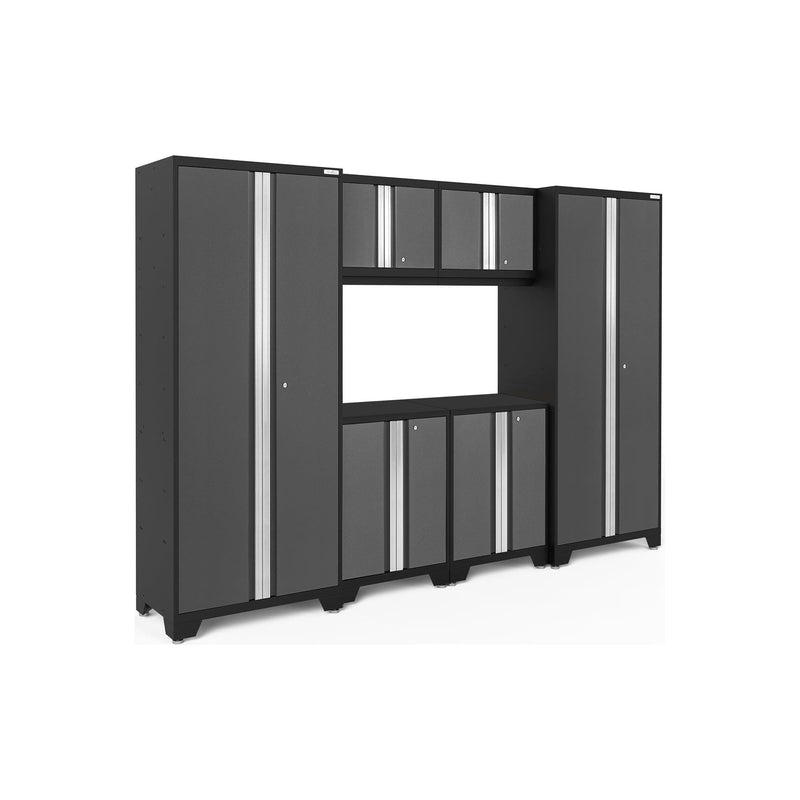 NewAge Bold Series 6 Piece Cabinet Set With Base, Wall Cabinets and 30 in. Lockers