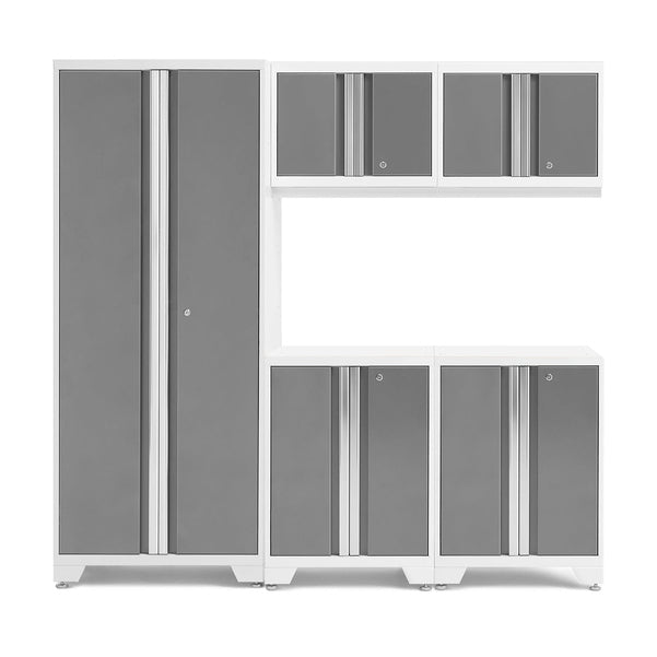 NewAge Bold Series 5 Piece Cabinet Set With Base, Wall Cabinets and 30 in. Locker