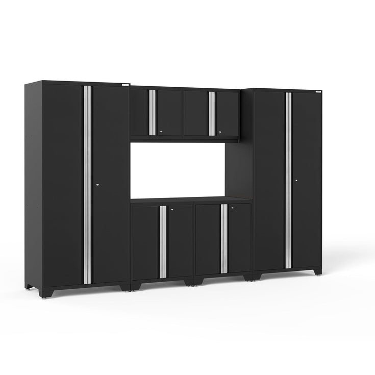 NewAge Pro Series 6 Piece Cabinet Set With Wall, Base Cabinets and Lockers