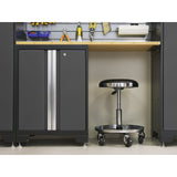 NewAge Bold Series 9 Piece Cabinet Set With Display Shelf, Wall, Base Cabinets and 30 in. Lockers