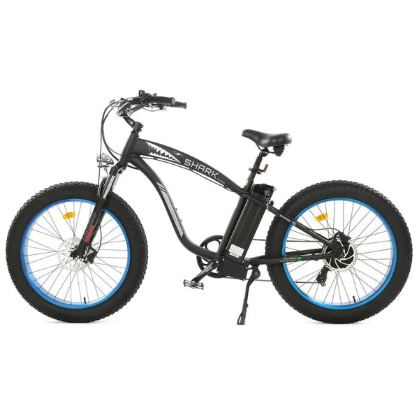 Ecotric UL Certified Hammer Electric Fat Tire Beach Snow Bike - Blue