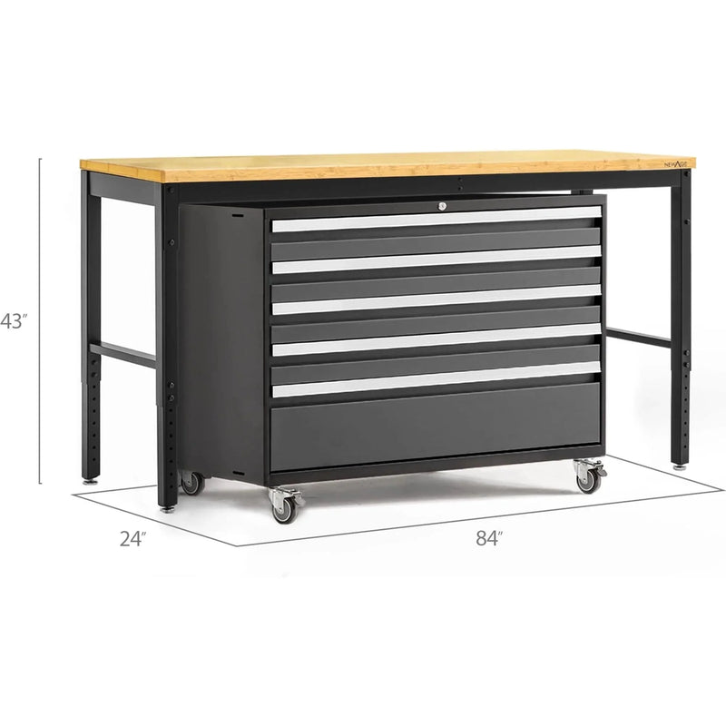 NewAge Pro 3.0 Series 42" Tool Cabinet And 84" Workbench With Worktop