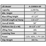 iDEAL Elec-hydra ATV Lift w/Integrated Motor & Retractable Ramp