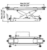 AMGO J6A Pneumatic Rolling Jack 6,000 lbs. Capacity