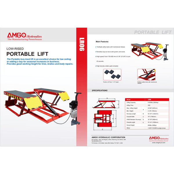 AMGO LR06 Low-Rise Lift