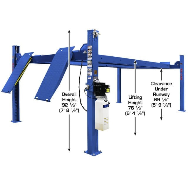 Atlas Platinum PVL14 4 Post Lift + RJ7000 & Alignment Kit ALI Certified Combo