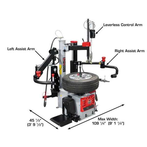 Atlas Platinum PTC500 Center Post Tire Changer w/ Adapters Kit