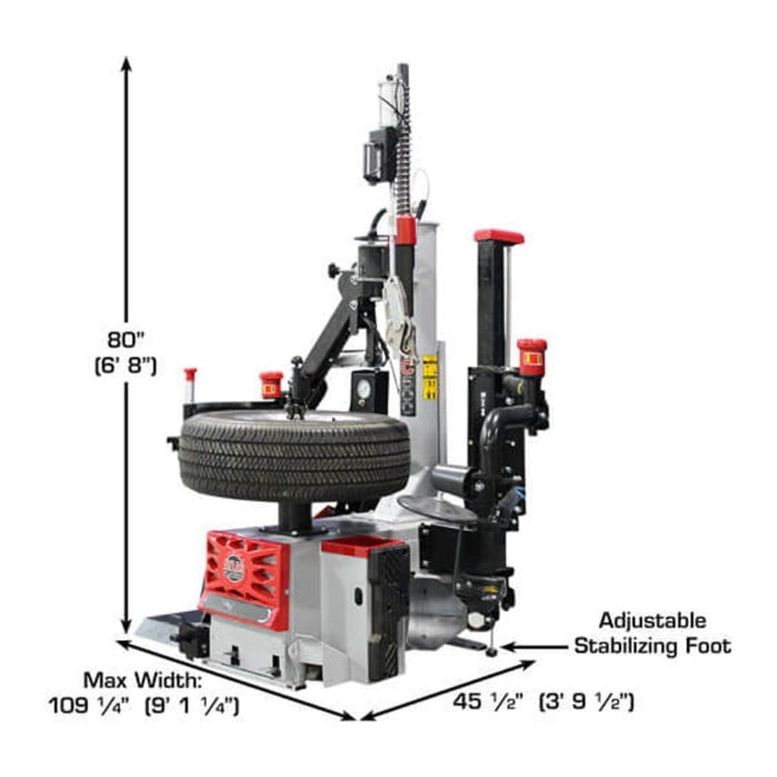 Atlas Platinum PTC500 Center Post Tire Changer w/ Adapters Kit