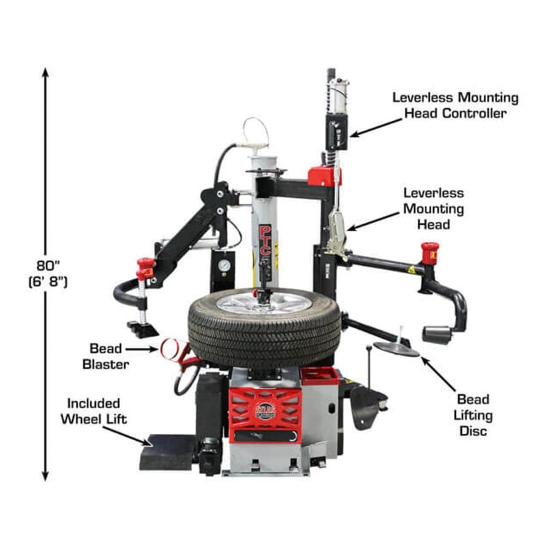 Atlas Platinum PTC500 Tire Changer + PWB90XL Wheel Balancer Combo Package