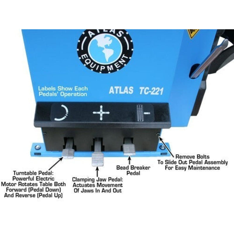 Atlas TC221 Rim-Clamp Tire Changer