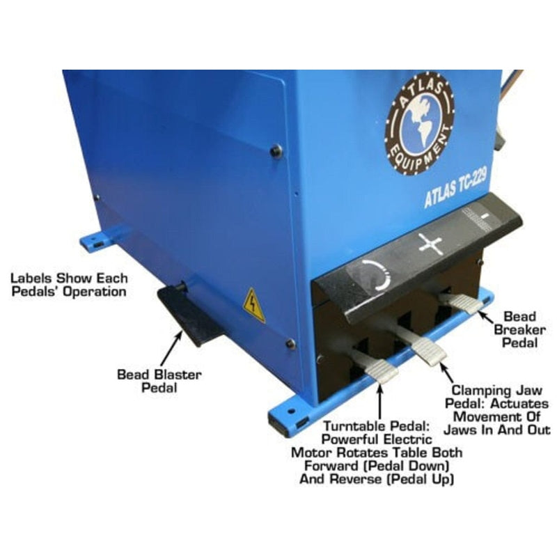 Atlas TC229 Tire Changer + WB41 Wheel Balancer Combo Package