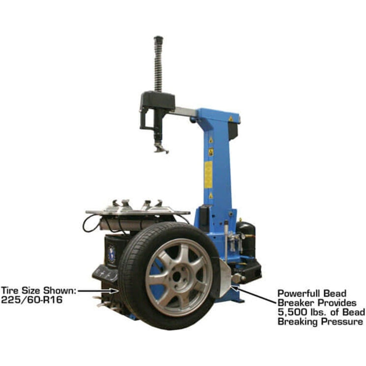 Atlas TC755 Tilt-Back Rim-Clamp Tire Changer w/ Beadblaster