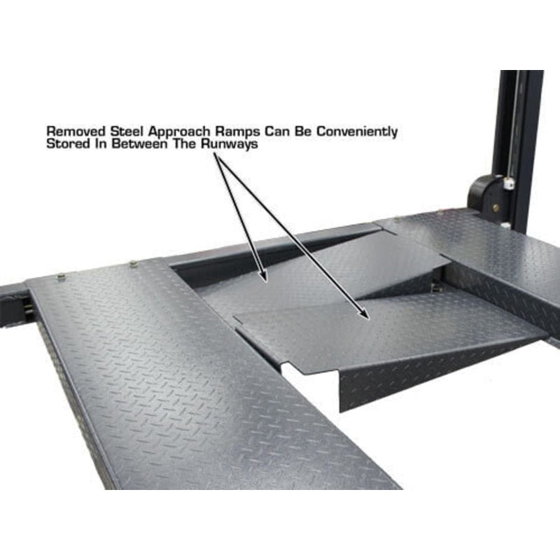 Atlas PREMIUM 408SL 4 Post Lift + RJ35 Sliding Jacks Combo