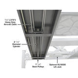 Atlas PREMIUM 408SL 4 Post Lift + RJ35 Sliding Jacks Combo